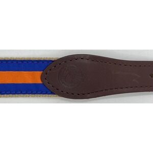 Orange & Blue The Jardine Collection Florida Gators Belt Size 28 Leather Canvas